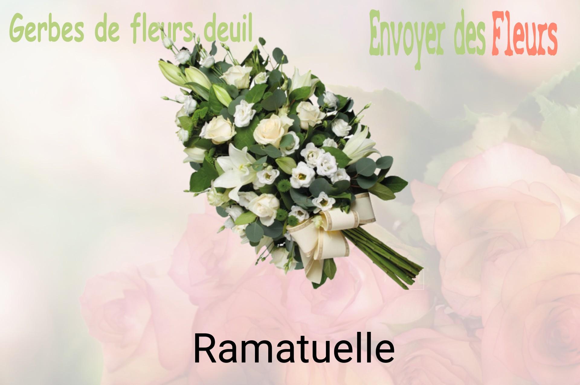 Gerbe de fleurs de deuil livrée à Ramatuelle